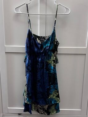Forever 21 Boutique Y2K Vibrant Butterfly Babydoll Dress Size S Dark Fairycore
